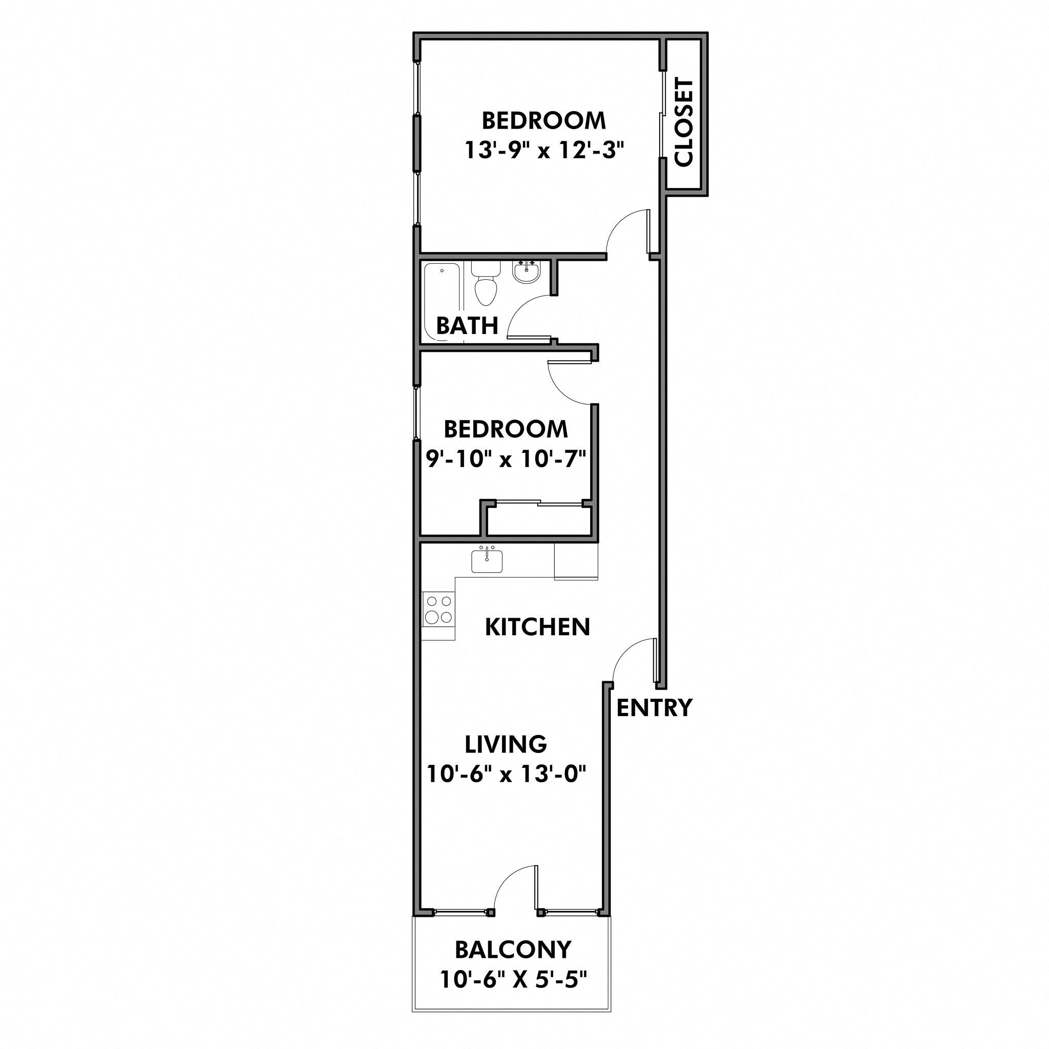382 S. Bouquet- 2 Bedroom | University Commons at Dawson St